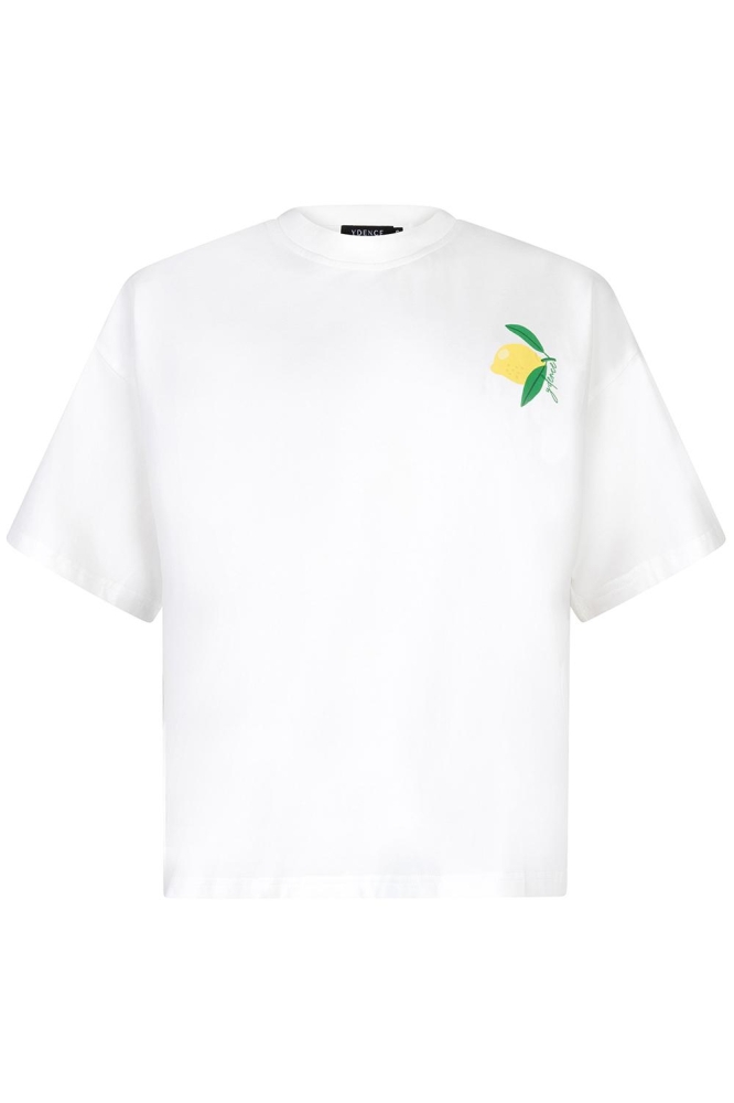 T SHIRT LES CITRONS S HSS2513 LILAC/YELLOW